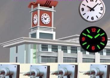 images of master slave clocks system with GPS synchronizations