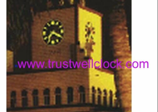 manufacturer factory of tower building clocks/outdoor clocks with illumination