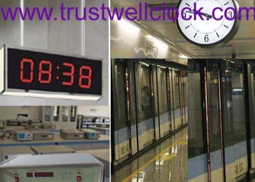 master - slave Time clocks system  with GPS Synchronizations for large area clocks project