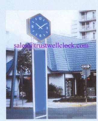 China made top quality materials double side city street clocks  1m 1.2m 1.5m diameters