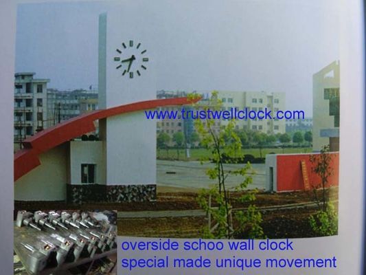 big movement/mechanism for outdoor building clocks with brass or copper drive gears