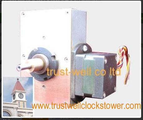 clocks tower and movement motor or mechanism with higher toque copper gears