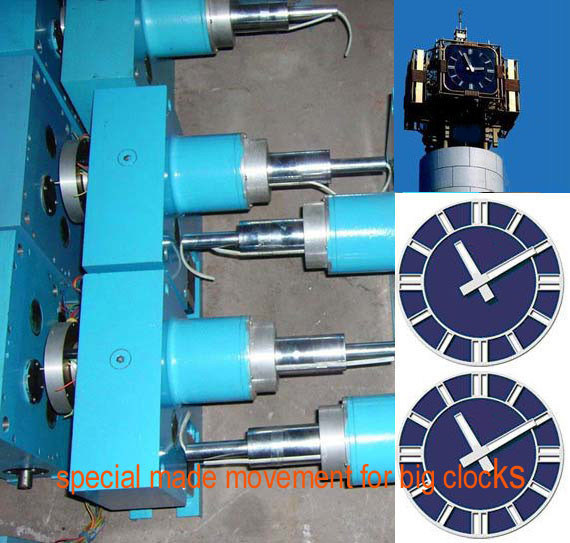 station clocks, bus stop clock, movement for station clock, mechanism