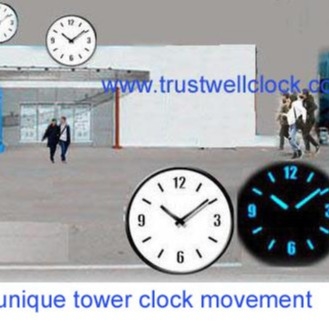 analog wall clocks with sound of Westminster music chime and night illumination lights GPS synchronization water proof