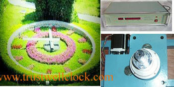 garden clock mechanism up to 8m diameters size