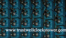 Movement/mechanism for outdoor building clocks, moving with stepper motor strong and great drive power torque