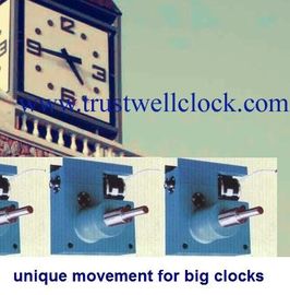 GPS base four 4 face tower building clocks and movement