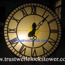 1 - 4 faces tower clocks with two hands or three hands, GPS Synchroization, backilt lights