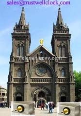 Tower Clock on church, replacement movement for old church clock 1m 100cm 39"inch 3ft,church wall clock/mechanism