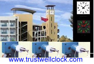 movement for tower clock with night illumination lights on minute hour hand/scales-GOOD CLOCK (YANTAI)TRUST-WELL CO Ltd.