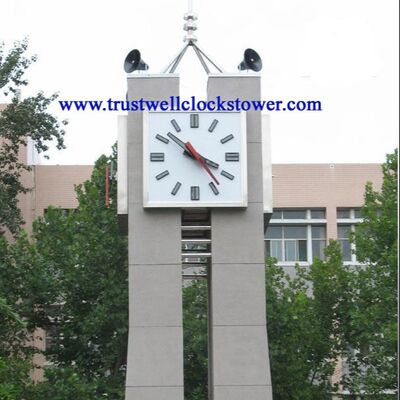 Clocks tower with GPS synchronization and strong force movement motor