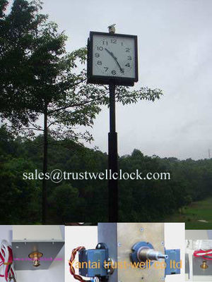 China made top quality materials double side city street clocks  1m 1.2m 1.5m diameters