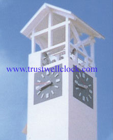double side city street clocks and movement motor 1m 1.2m 1.5m diameters