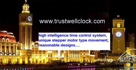 watch movement motor/mechanism for outdoor tower clocks illuminated on marks and clock hands