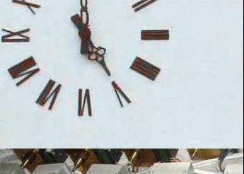 clocks tower and movement mechanism with big power force for two hands -minute hour hands building clocks