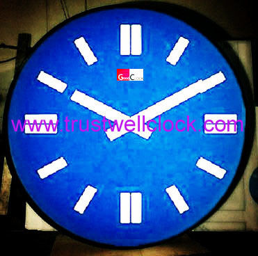 double side street clocks city clocks school clocks office clocks hospital clocks with automatic time memory trce time