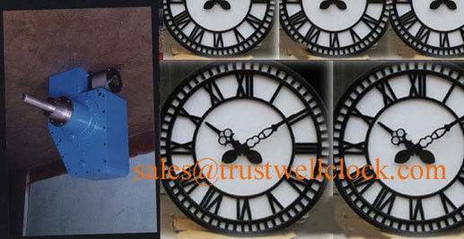 tower clocks mechanism motor 11feet 12feet 13feet 16ft 19ft 20ft 22ft 23ft diameters with two or three hands