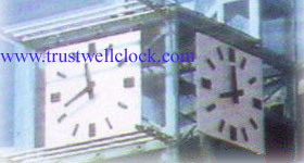 double side watch clocks two faces clock watch with movement motor mechanism